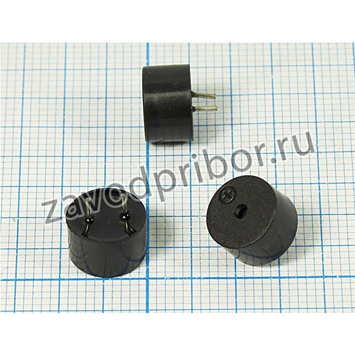 Зуммер магнитоэлектрический без генератора, 9x 6, напряжение 1.5В, сопротивление 5.5 Ом, частота 3.1 кГц, 2P4, KPM09C, KEPO