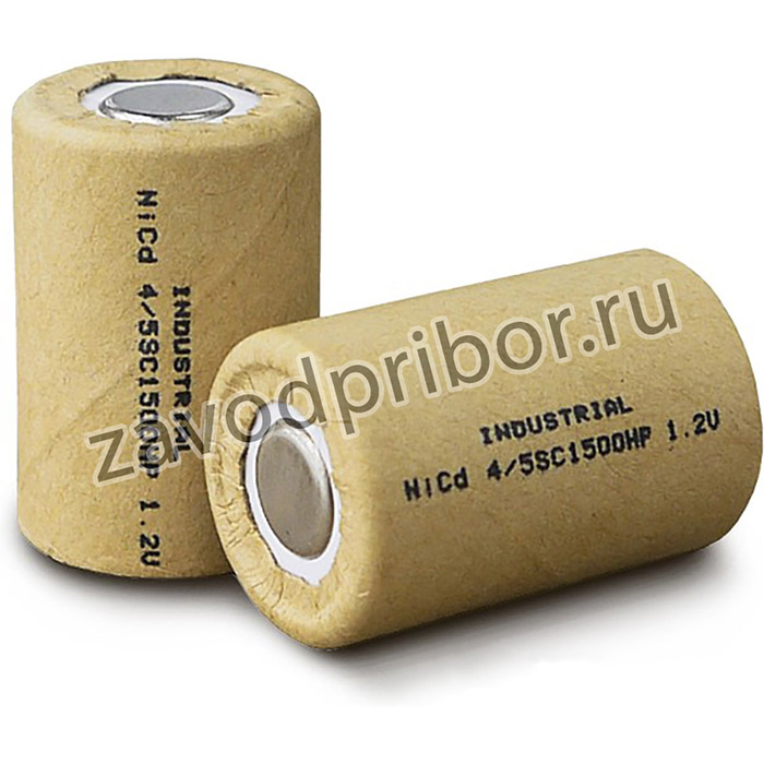 INDUSTRIAL D-4/5SC1500(D- 4/5SC1500HP), Аккумулятор промышленный NiCd, 1500mAh 1.2В, 23,0*34,0mm(1шт.)