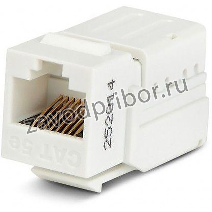 Вставка KJNE-8P8C-C5e-90-WH Keystone Jack RJ45(8P8C) кат. 5e 110 IDC зад. с помощью NE-TOOL бел. Hyperline 46653