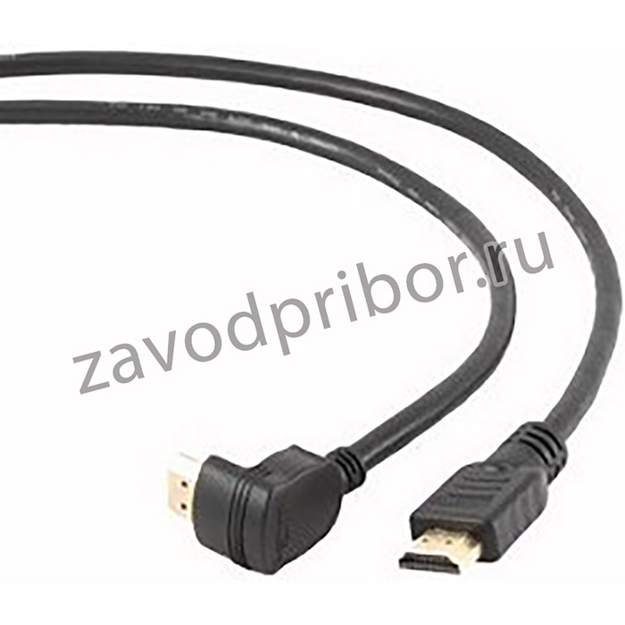 Bion Кабель HDMI v1.4, 19M/19M, угловой разъем, позол.раз., экран, 1.8м, черный [BXP-CC-HDMI490-018]