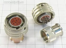 СНЦ127Т-10/14РП128-3 розетка кабельная с прямым кожухом 2014 год