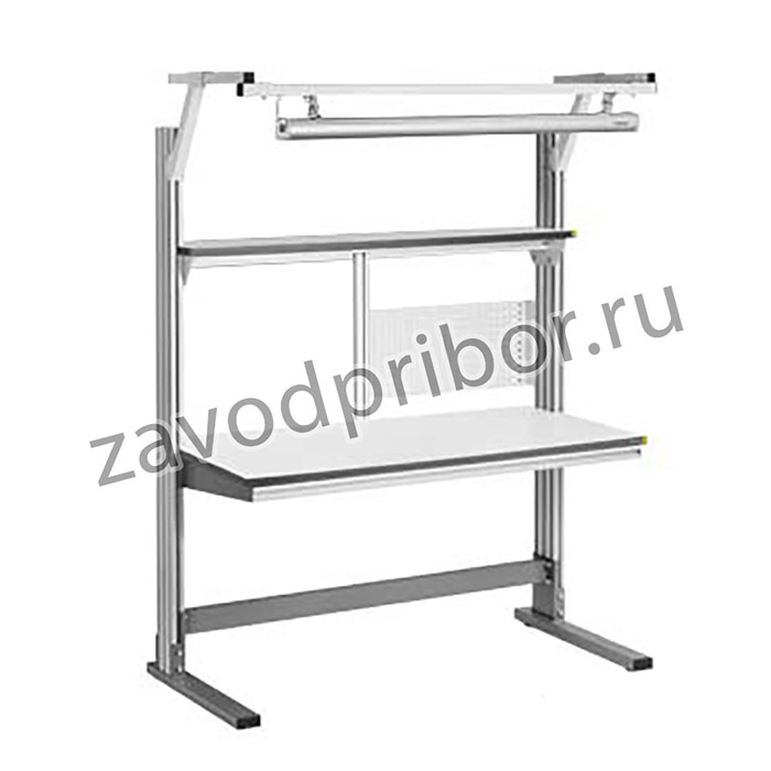 АЛ-СРСТ-С2-Д-12-7 — комплект АЛЬЯНС со средней стойкой со светодиодным светильником и диммером