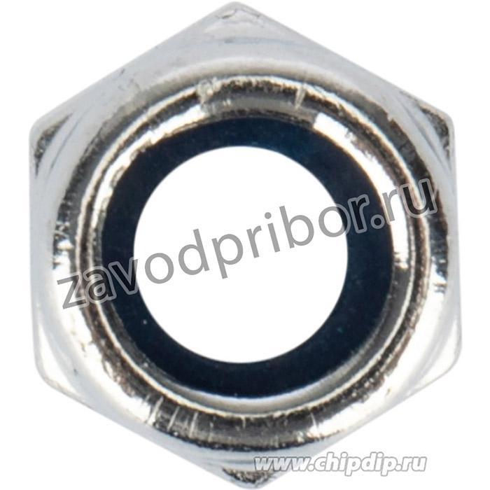 KR-01-3523-004, Гайка самоконтрящаяся DIN 985, с нейлоновым кольцом, M6 короб (200 шт/уп)
