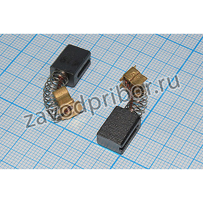 Двигатель щетка, 6,0x 9x12, пружина/пятак d7,5x8,5, CB419A; двиг щетка\ 6,0x 9x12\пруж/пятак d7,5x8,5\\CB419A\