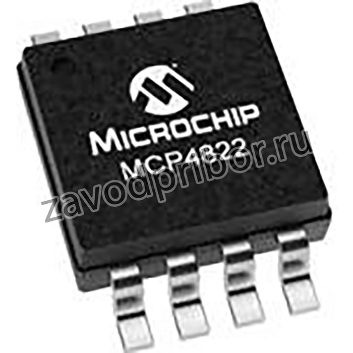 MCP4822T-E/MS, DAC 2-CH Resistor-String 12-bit Automotive AEC-Q100 8-Pin MSOP T/R