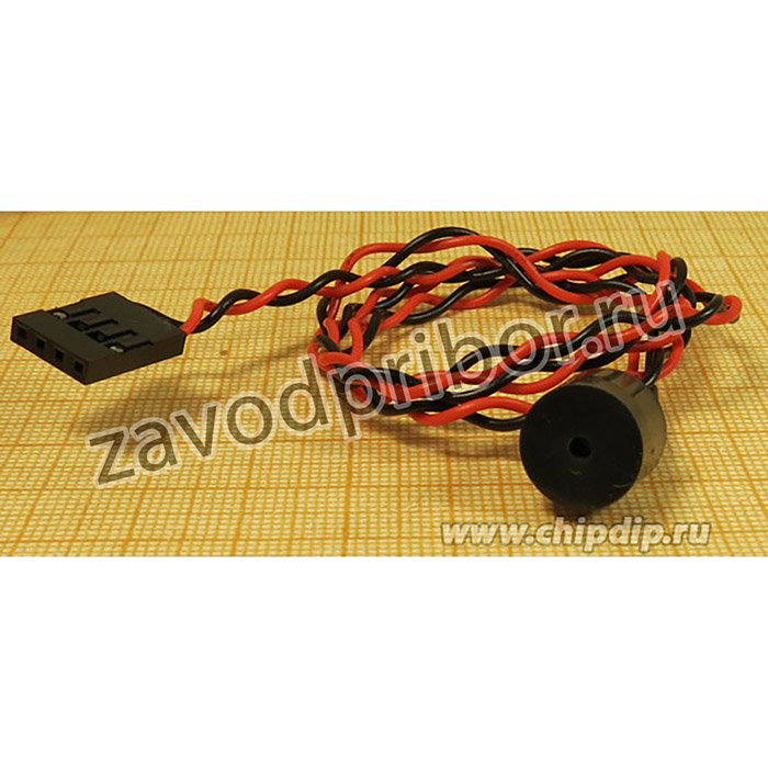 Зуммер магнитоэлектрический без генератора, 12x 9, напряжение 5В, сопротивление 45 Ом, частота 2.4 кГц, 2L500+BLS04, LKPMB-1245, KEPO