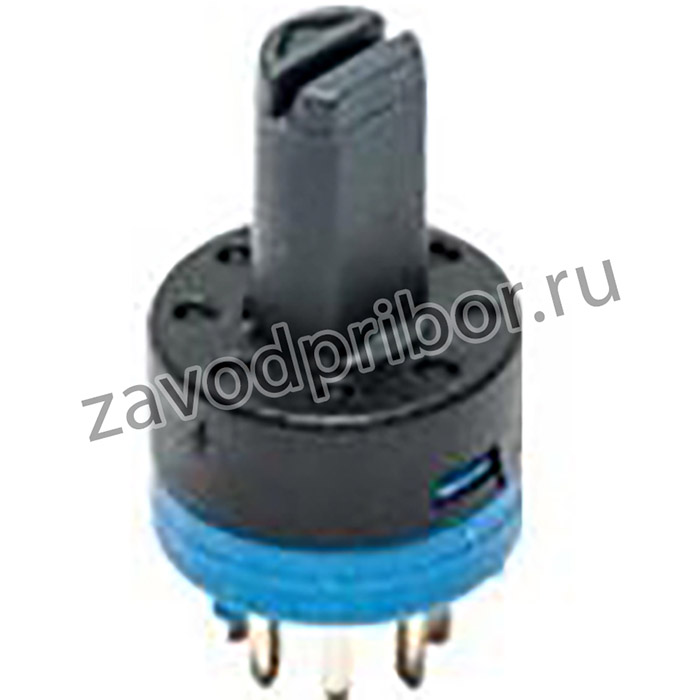 RM105772BCB, Switch Rotary N.O./N.C. SP5T 5 Flatted Screwdriver Slot PC Pins 0.5A 48VDC Sub-Miniature