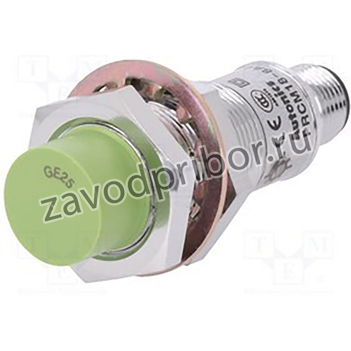 PRCM18-8DP Индуктивный трёхпроводный датчик в стандартном корпусе М18х1, с индикатором и разъемом М12х1, расст.сраб. 8мм, 12-24VDC, PNP, НО