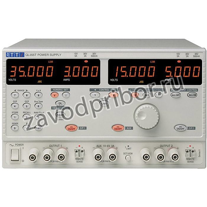 QL355T SII, QL355T SII Digital Bench Power Supply, 0 35V, 3A, 3-Output, 228W