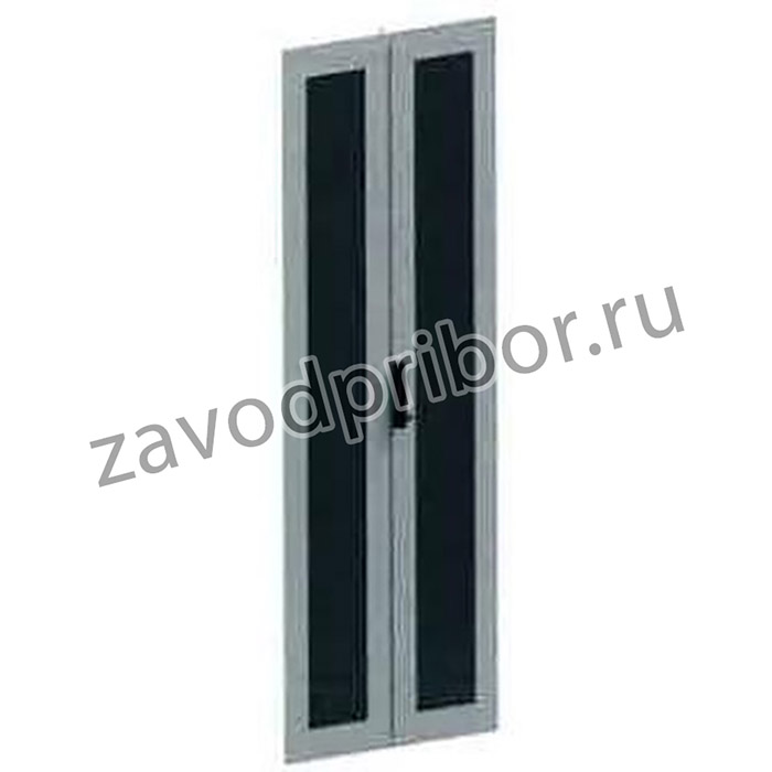 Дверь двустворчатая перфорированная для IT CQE 1200х800 RAL9005 DKC R5ITCPMM1281B
