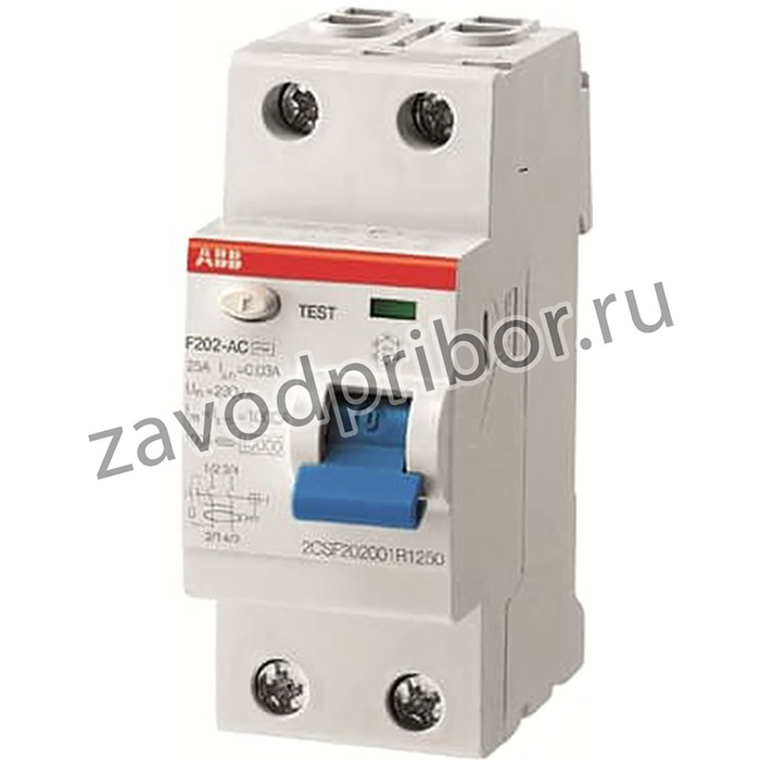 УЗО F202 AC-63/0,03 2P 63A 30mA 10kA 2M