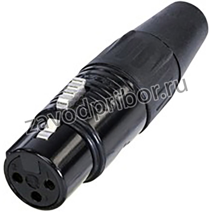 Rean RC3F-B кабельный разъем XLR female, черненый корпус, золоченые контакты