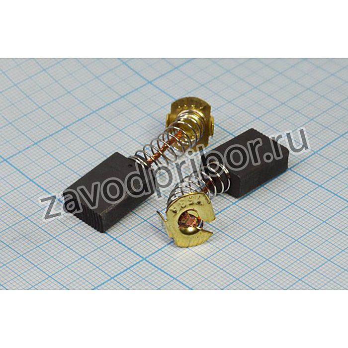щетка для двигателей 6.5x13.5x18 №605 для Makita CB153A, ДЩ085 двиг щетка\ 6,5x13,5x18\пруж/пятак 12x14\\CB153A\; двиг щетка\ 6,5x13,5x18\п