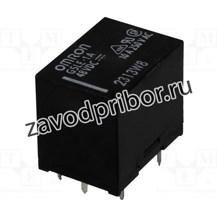 G5LE-1A DC48, Реле электромагнитное, SPST-NO, Uобмотки 48ВDC, 10A/120ВAC