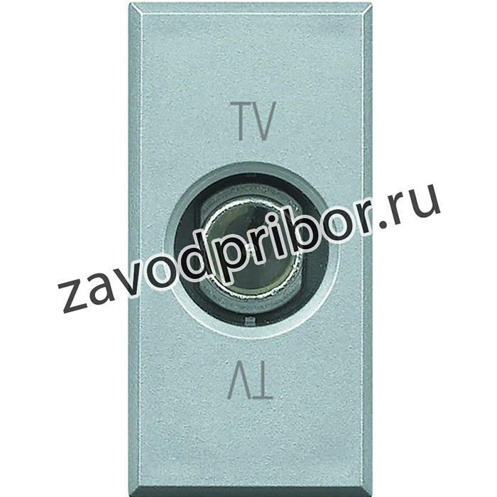 BT Axolute Алюминий Розетка TV проходная папа с возможностью обратной связи 1 мод