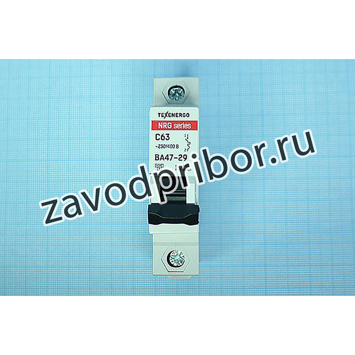 Автомат защиты ВА1P63А, 63А, 230/400В, ВА47-29-NRG; пред авт ВА1P63А\63А\230/400В\ \\2C\ВА47-29-NRG\ПКл