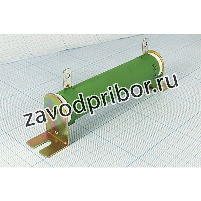 Резистор постоянный мощный 3,3 кОм, мощность 50, размер 25,0x120,0, точность 5, серия WW, выводы 2C, тип DDR-50W