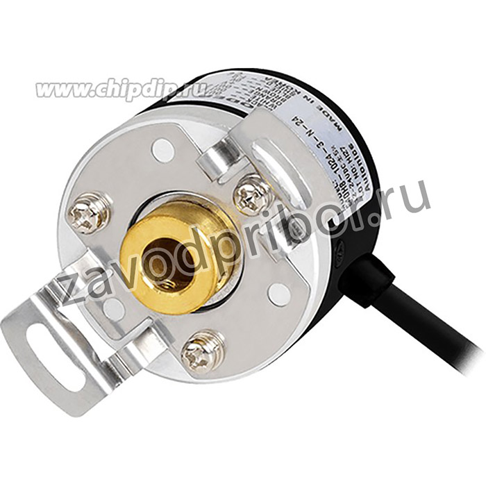 E40H12-2500-6-L-5 DC5V Инкрементальный энкодер с диаметром корпуса 40 мм, полый вал 12 мм, 2500 имп./об., выход Line Drive, 5VDC