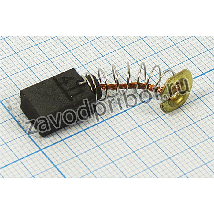 щетка для двигателей 6x9x12 №601 для Makita CB411A, ДЩ020 двиг щетка\ 6,0x 9x12\пруж/пятак d9,5\\CB411A\; двиг щетка\ 6,0x 9x12\пруж/пятак