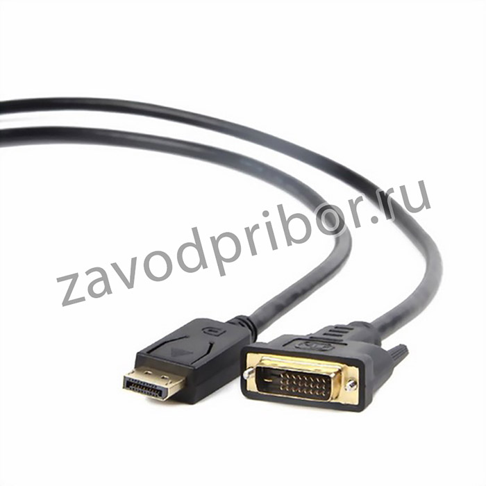 Кабель DisplayPort-DVI Cablexpert CC-DPM-DVIM-3M, 20M/25M, 3.0м, черный, экран, пакет