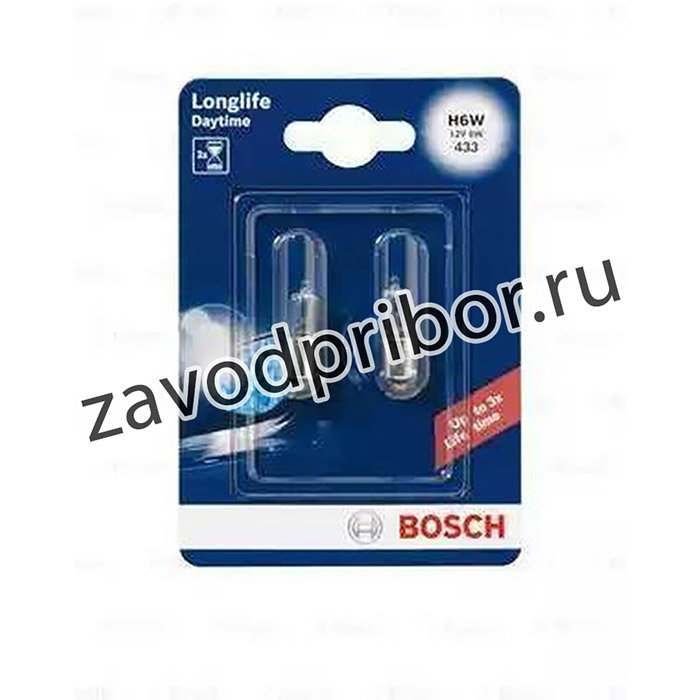1 987 301 061, 1 987 301 061_лампа! (H6W) 12V 6W BAX9s галоген. увеличенный срок службы, в блистере\
