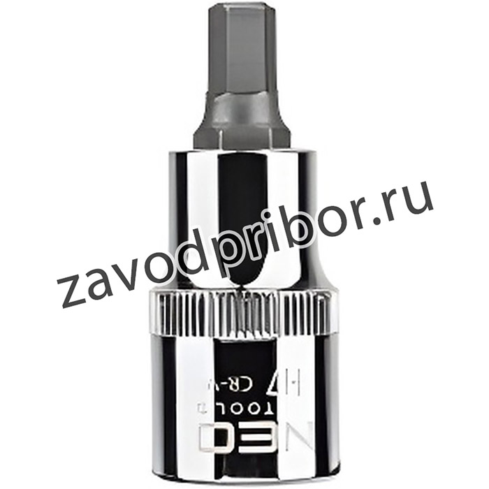 08-772, 08-772_головка с битой шестигранник! 1/2', H7 x 55 мм, CrV\