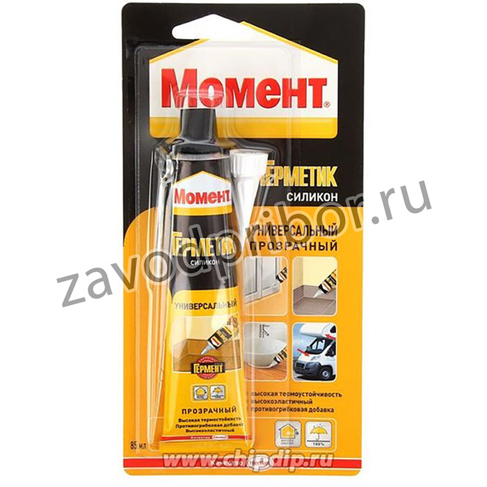 Герметик Момент силикон универсальный (прозрачный) 85мл