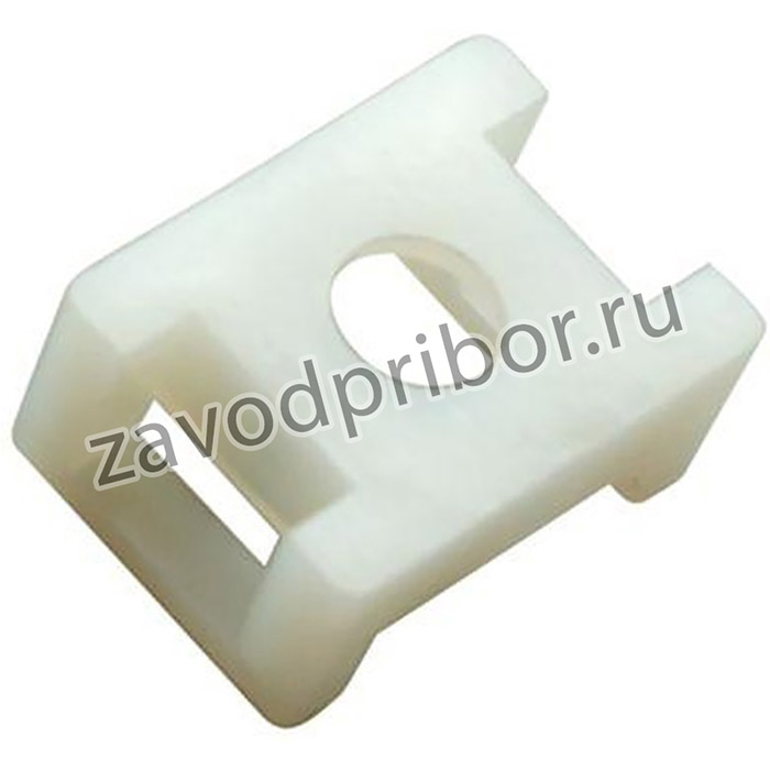 Площадка для крепления стяжки 22х16мм (ПС-2) бел. (уп.100шт) Rexant 07-2102