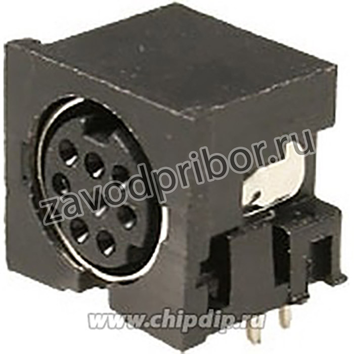 AF-3280 (MDN-8FR) MiniDIN-8"м" на плату