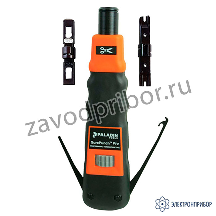 Paladin Tools PA3586 — ударный инструмент SurePunch Pro PDT для расшивки кабеля на кросс с лезвиями 66 и 110