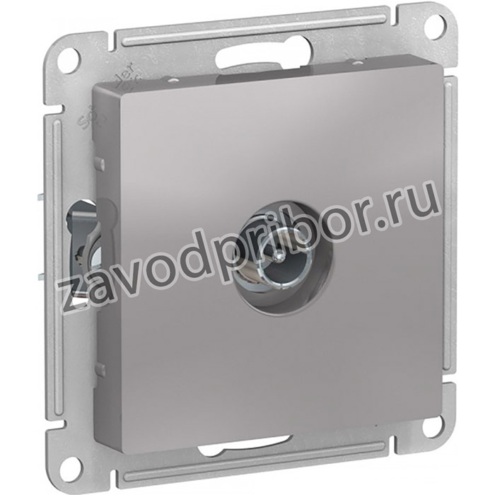 Systeme Electric AtlasDesign Алюминий Розетка TV оконечная 1DB, механизм