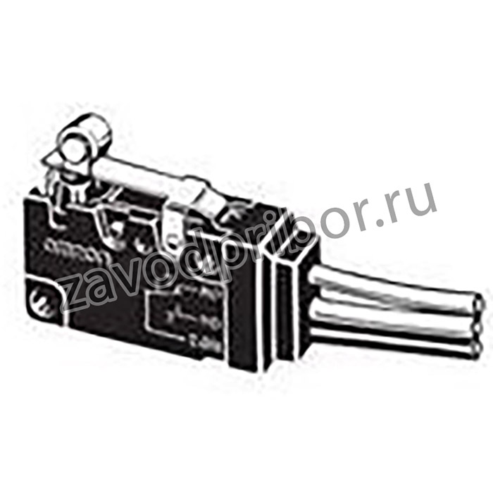 D2VW-01L2A-1MS, Микропереключатель SNAP ACTION, с рычагом (с роликом), SPDT