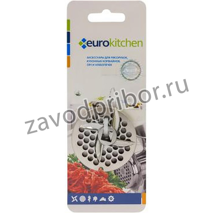 (NR1201) набор нож и решетка Eurokitchen для мясорубки
