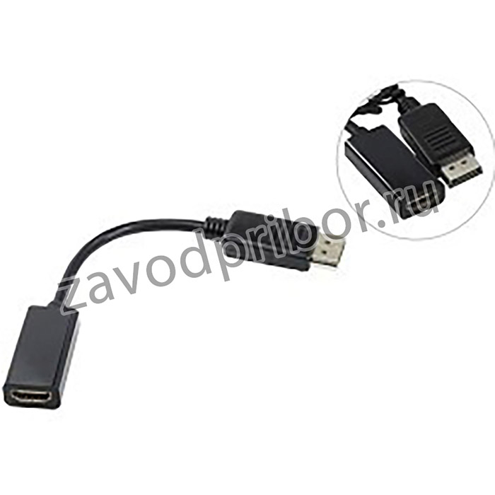 Telecom Кабель-переходник (TA553) DP -- HDMI-F 0.2m [6926123462126]