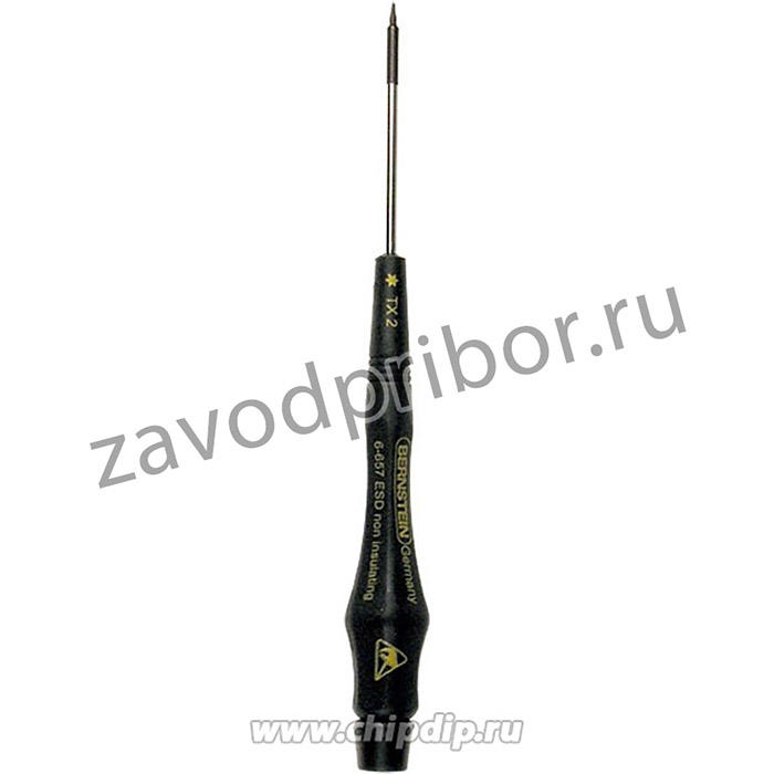 6-657, Отвертка антистатическая, звездочка "Т2 (М1,0 - М1,2)" (OBSOLETE)