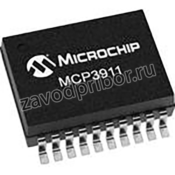 MCP3911A0T-E/SS, AFE General Purpose 2 ADC 24bit 3.3V Automotive AEC-Q100 20-Pin SSOP T/R