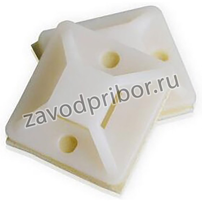 Площадка самоклеющаяся 40*40 под хомуты-белый(уп./100 шт) HLT