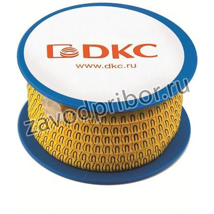 Колечко маркировочное "K" 4-10мм черн./желт. (уп.500шт) DKC AZS4KKBY