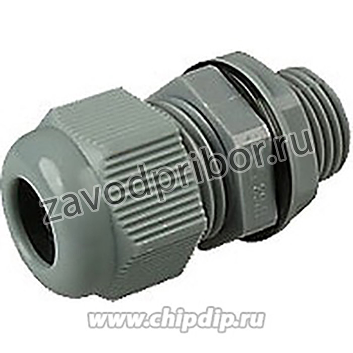 MGB16-10G, Ввод кабельный, полиамид, серый