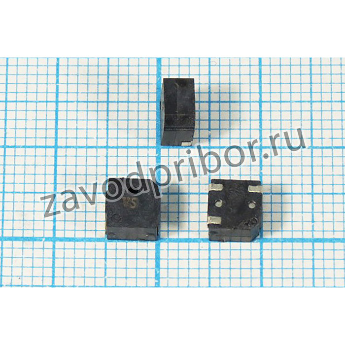 Излучатель звука магнитоэлектрический без генератора 3В/12 Ом, SMD 5x5x3мм зм 5,0x 5,0x3,0\ 3,0\12\4,0\3C\ VS5030B\VOISE ; зм 5,0x 5,0x3,0\