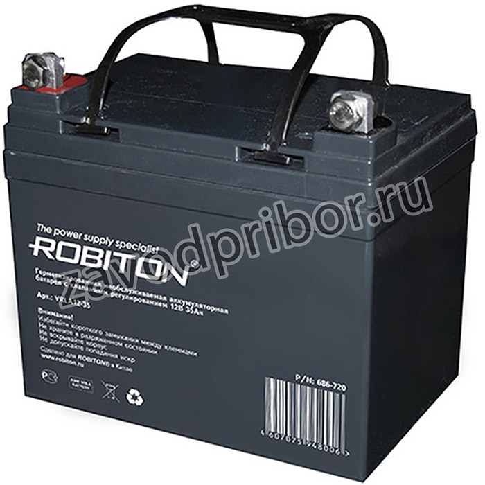 ROBITON VRLA12-35, Аккумулятор
