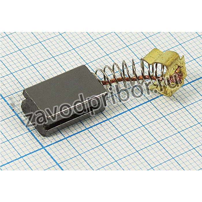 щетка для двигателей 6x9x15 №508 для STERN 26S 750, SKIL 650-850, FERM 750WT, STURM PH, ДЩ028 двиг щетка\ 6,0x 9x15\пруж/ пятак7,5x8\\STERN