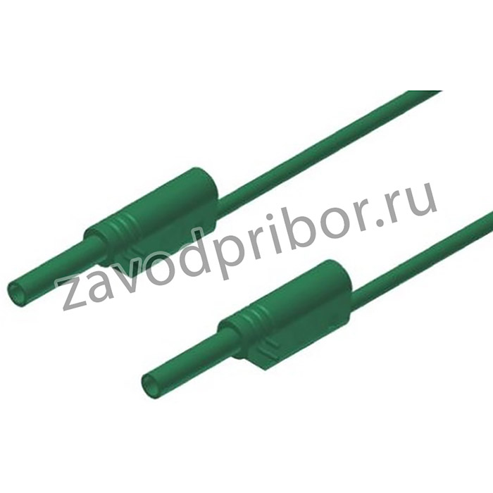 975695704, 2 mm Connector Test Lead, 10A, 1000V ac/dc, Green, 500mm Lead Length