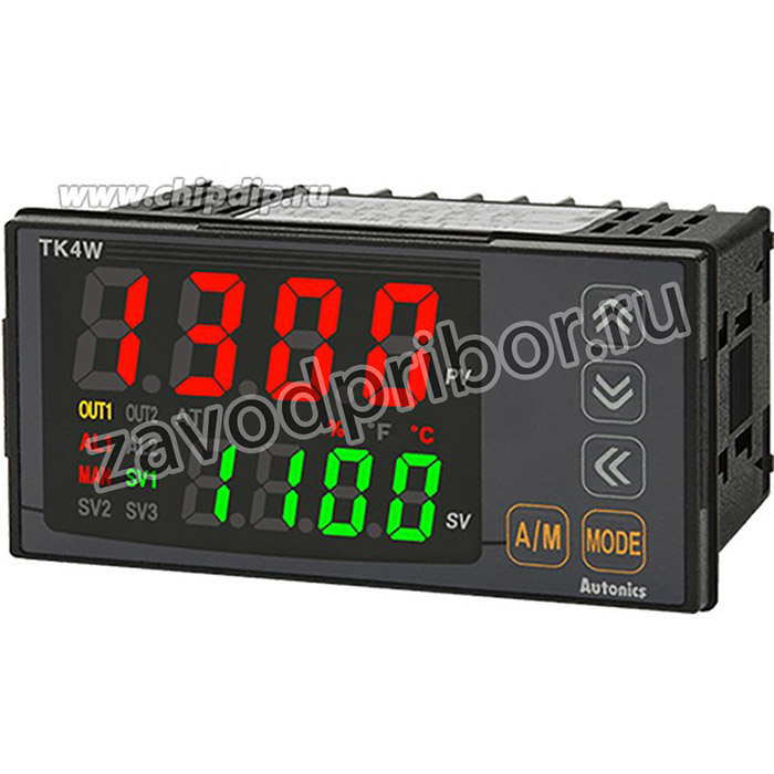 TK4W-T4RN 100-240 VAC Температурный контроллер, DIN 96х48 мм, 1 аварийный выход+RS485, выход 1: релейный контакт, выход 2: отсутствует, 100-