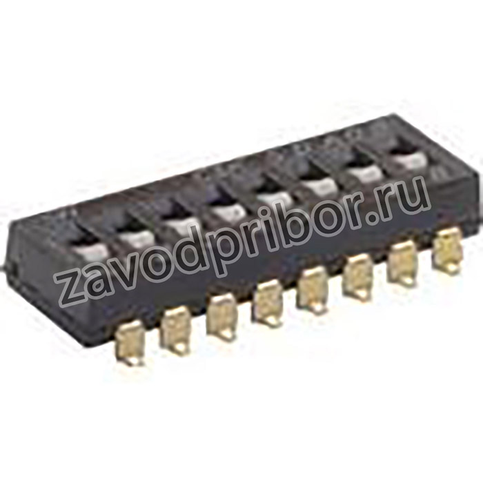SDA02H0BD, Switch DIP OFF ON SPST 2 Flush Slide 0.1A 24VDC PC Pins 1000Cycles 2.54mm Thru-Hole Tube
