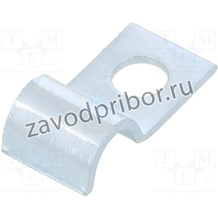 OBO-1009044, Площадка под винт, dпетли: 7мм, dмонтажн.отв: 6мм, W: 12мм