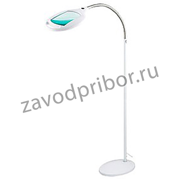 31-0512, Лупа напольная на подставке, ЗХ, с подсветкой 42LED 7W, белая