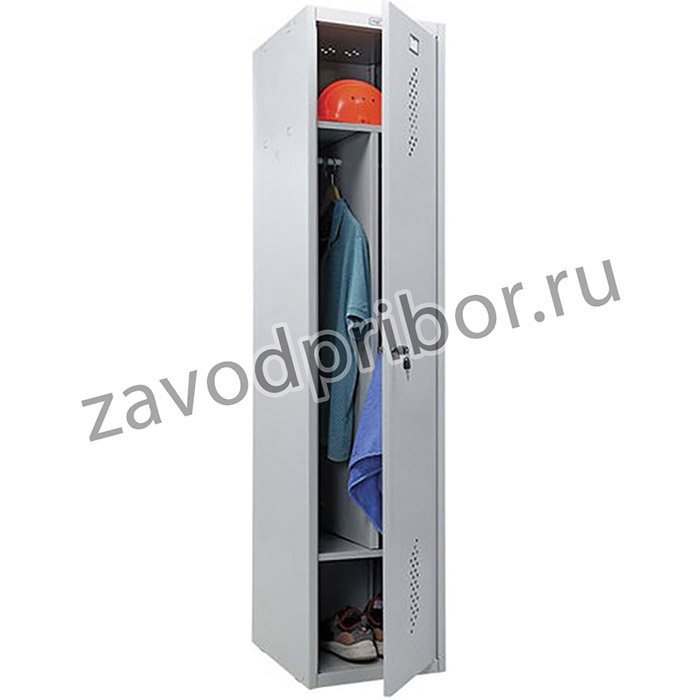 Шкаф металлический для одежды ПРАКТИК "LS-11-40D", 2 отделения, 1830х418х500 мм, 24 кг, разборный