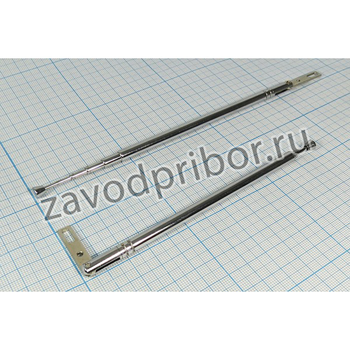 Антенна телескопическая, П 6,0x30,0x1,0, d 6, длина 152~468, 5 колен
