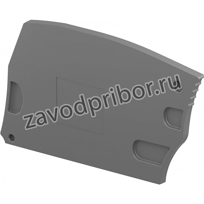 Концевой сегмент ES6-3S для клеммs ZS6-3S, темно-серый